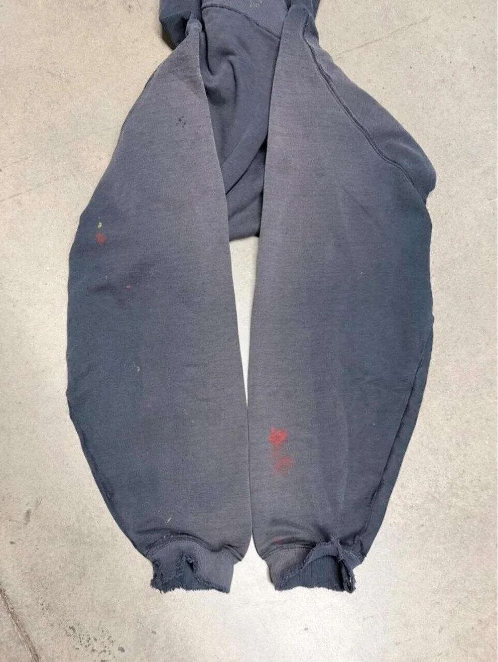 Vintage Adidas Hoodie Mens Large Gray Sun Faded Distressed Thrashed Gradient Y2K
